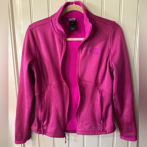 🌄NORTH FACE💗 Women’s Fuchsia Pink Agave Fleece Jacket 💝 (medium) - Picture 3 of 17